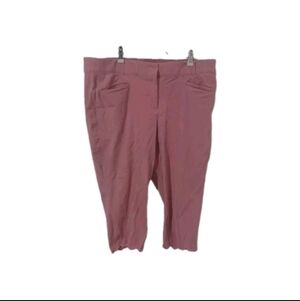 Lane Bryant Mauve Cropped Pants